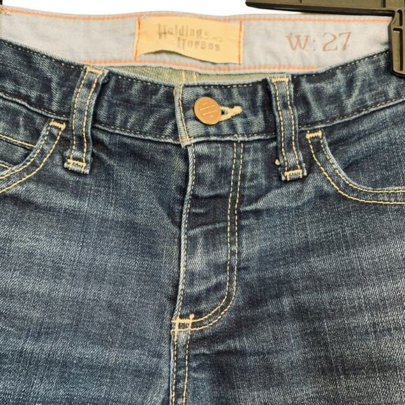 Holding Horses Anthropologie Jean Womens Boy Shorts 11" Inseam Denim sz 27 - Picture 6 of 12